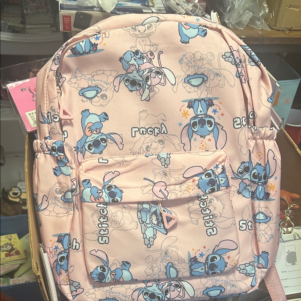 Pink Stitch Pattern Backpack